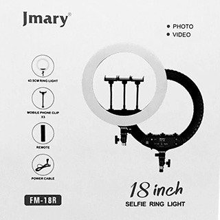 رینگ لایت 18 اینچی جی ماری مدل Jmary FM18R
