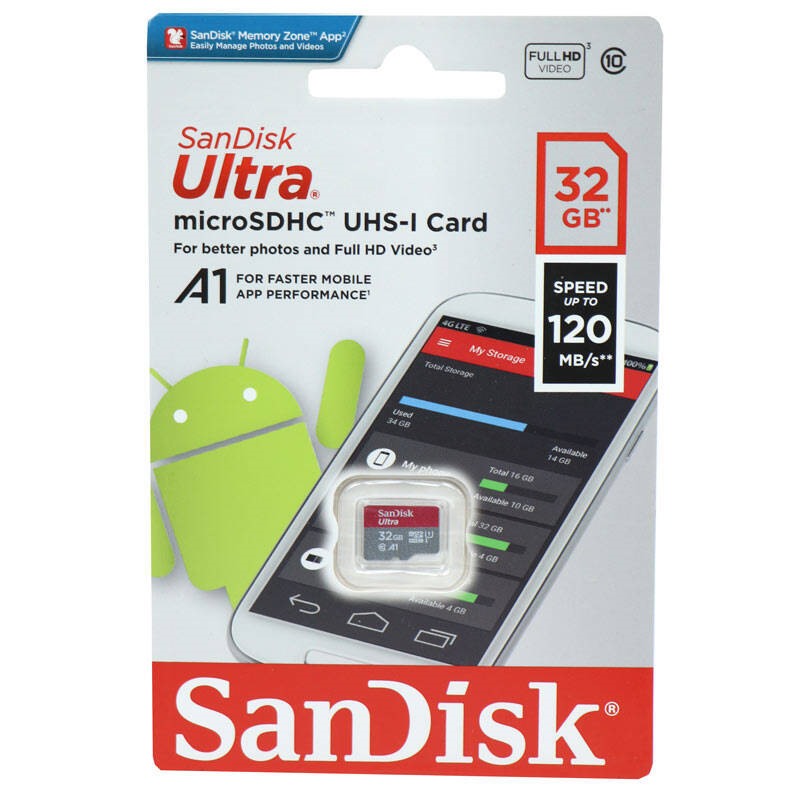 کارت حافظه SanDisk Ultra 32G Micro 120m