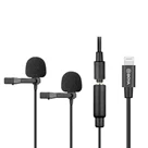 میکروفون Boya M2D Dual Mic Lighting For IOS