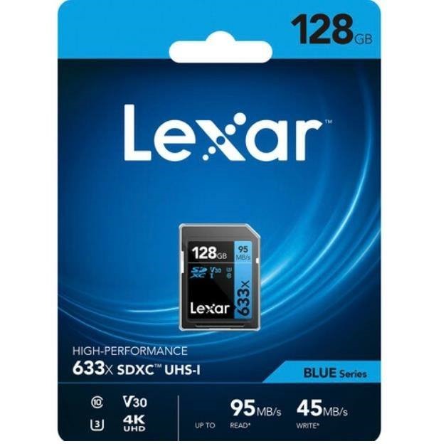 کارت حافظه    Lexar633x SDXC 128GB Blue 95MB
