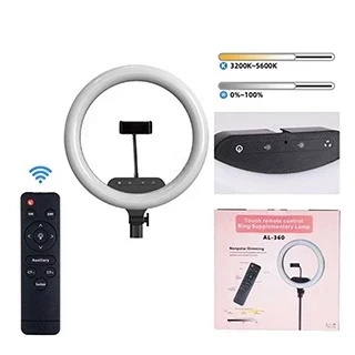 رینگ لایت ریموت دار مدل AL-360 قطر 36 سانتیمتر