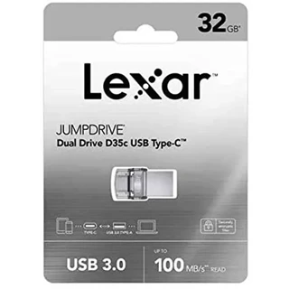 فلش Lexar Dual Drive D35c  Type C USB 3.1 32G